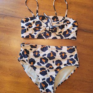 Little Girls' Art Class Leopard Bikini size M